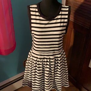 Black and White Striped Dress
